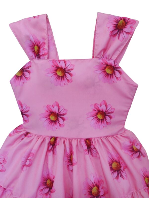 Vestido Infantil Casual Flor Colorida Menina Verão - Image 4