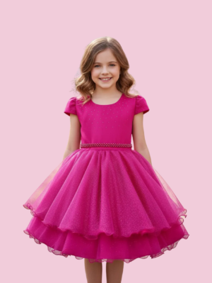 Vestido Infantil Menina Festa De Casamento Strass Brilho