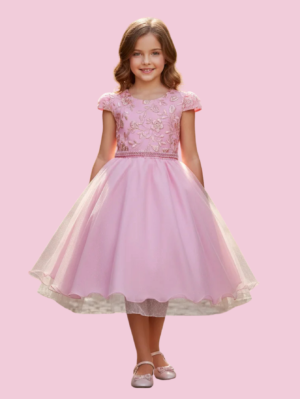 Vestido Juvenil Princesa Bordado Casamento Batizado Curto