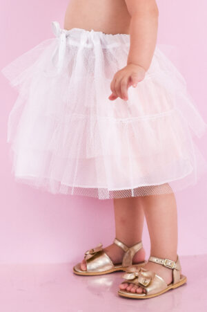 Saiote Infantil Anágua com Volume Festa Casamento Vestido