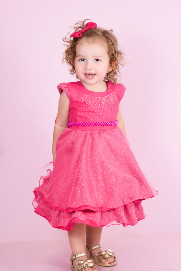Vestido Infantil Menina Festa De Casamento Strass Brilho - Image 5