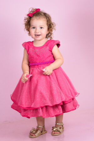 Vestido Infantil Menina Festa De Casamento Strass Brilho