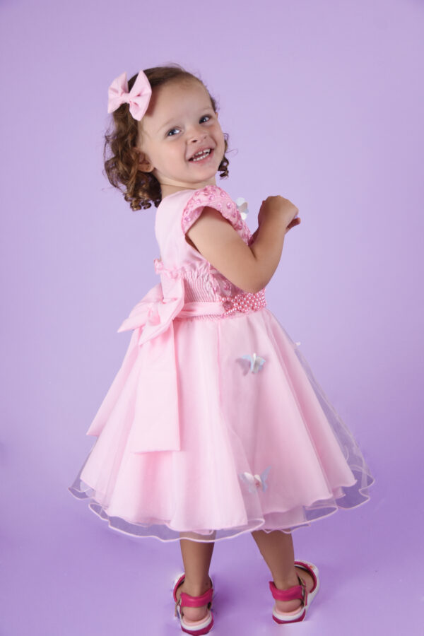 Vestido Infantil Curto Borboletas Encantada Festa Casamento Jardim - Image 7