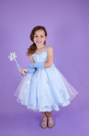 Vestido Frozen  Elsa Festa Infantil Princesa Capa Removível