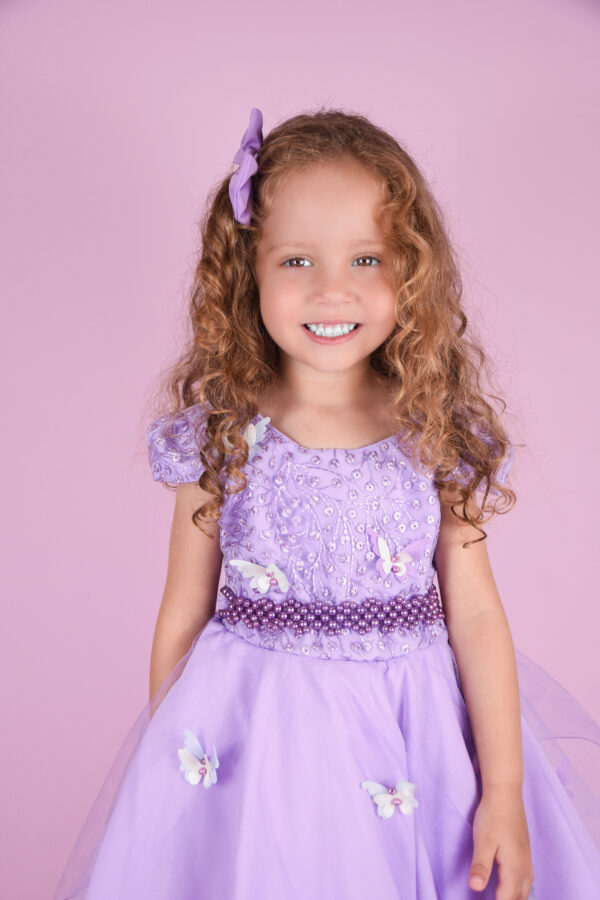 Vestido Infantil Curto Borboletas Encantada Festa Casamento Jardim - Image 4