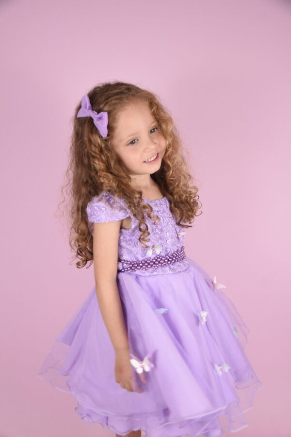 Vestido Infantil Curto Borboletas Encantada Festa Casamento Jardim - Image 3