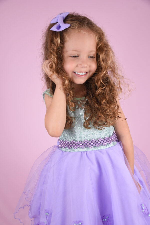 Vestido Infantil Ariel Princesa Sereia Aniversário Fantasia - Image 4