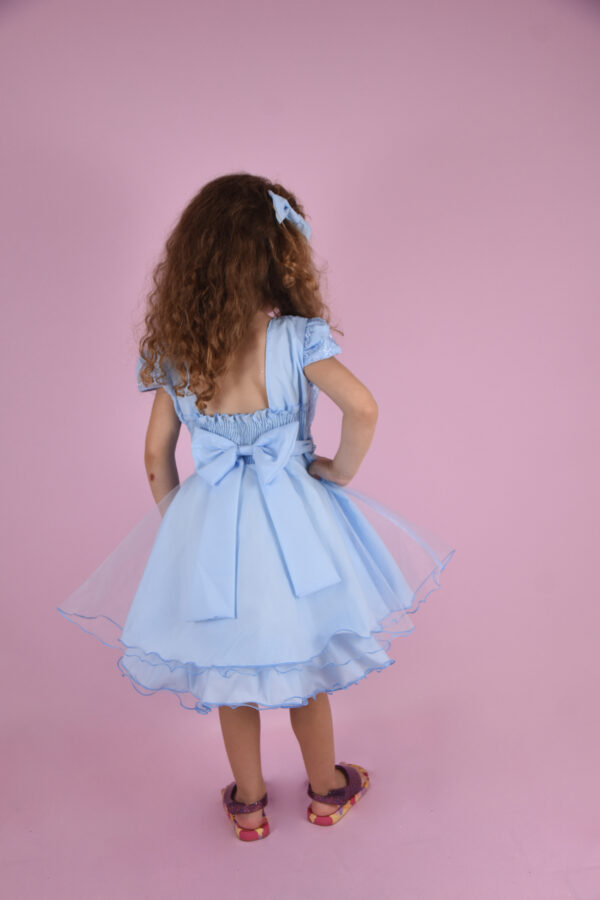 Vestido Menina Infantil Casamento Social Com Cinto Luxuoso Bordado - Image 5