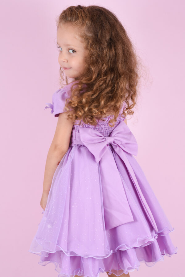 Vestido Infantil Bosque Encantado Com Flores e Borboletas - Image 4