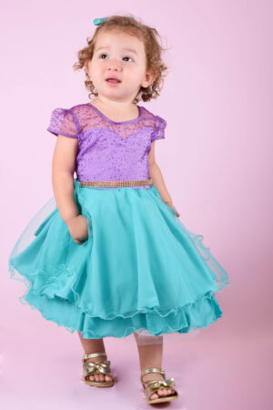 Vestido Infantil Sereia Ariel Princesa Festa Aniversário