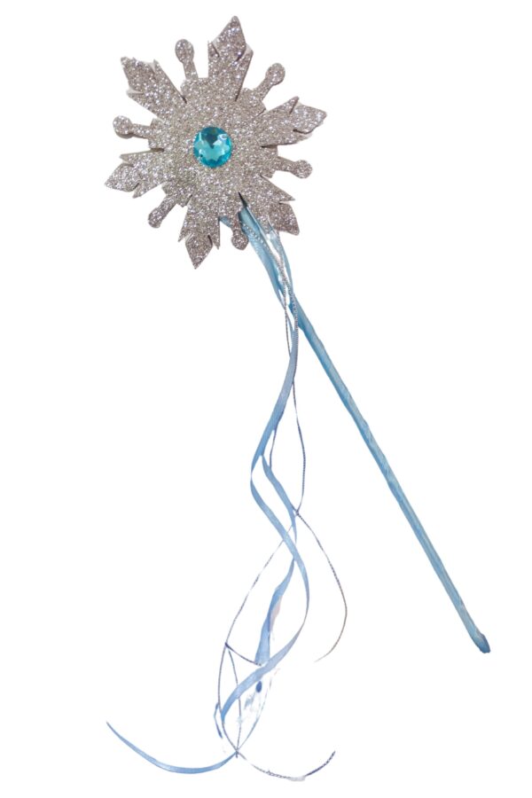 Kit  Frozen Com Tiara  Trança  Varinha Mágica Princesa - Image 5