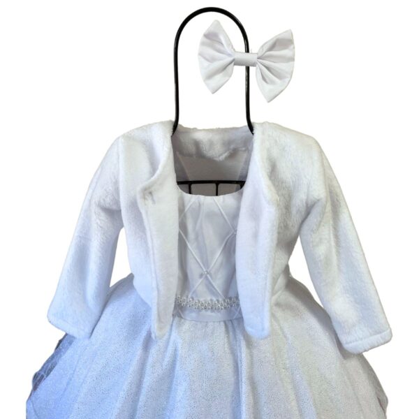 Casaquinho Bolero Infantil Menina Plush Inverno Aniversario Festa - Image 9