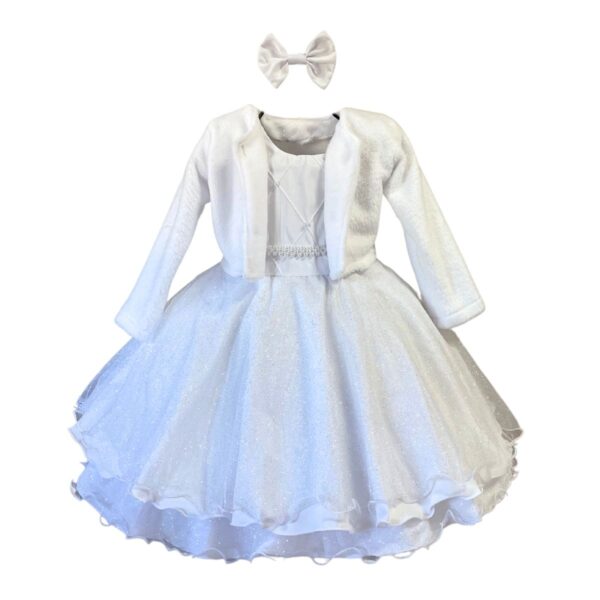 Casaquinho Bolero Infantil Menina Plush Inverno Aniversario Festa - Image 10
